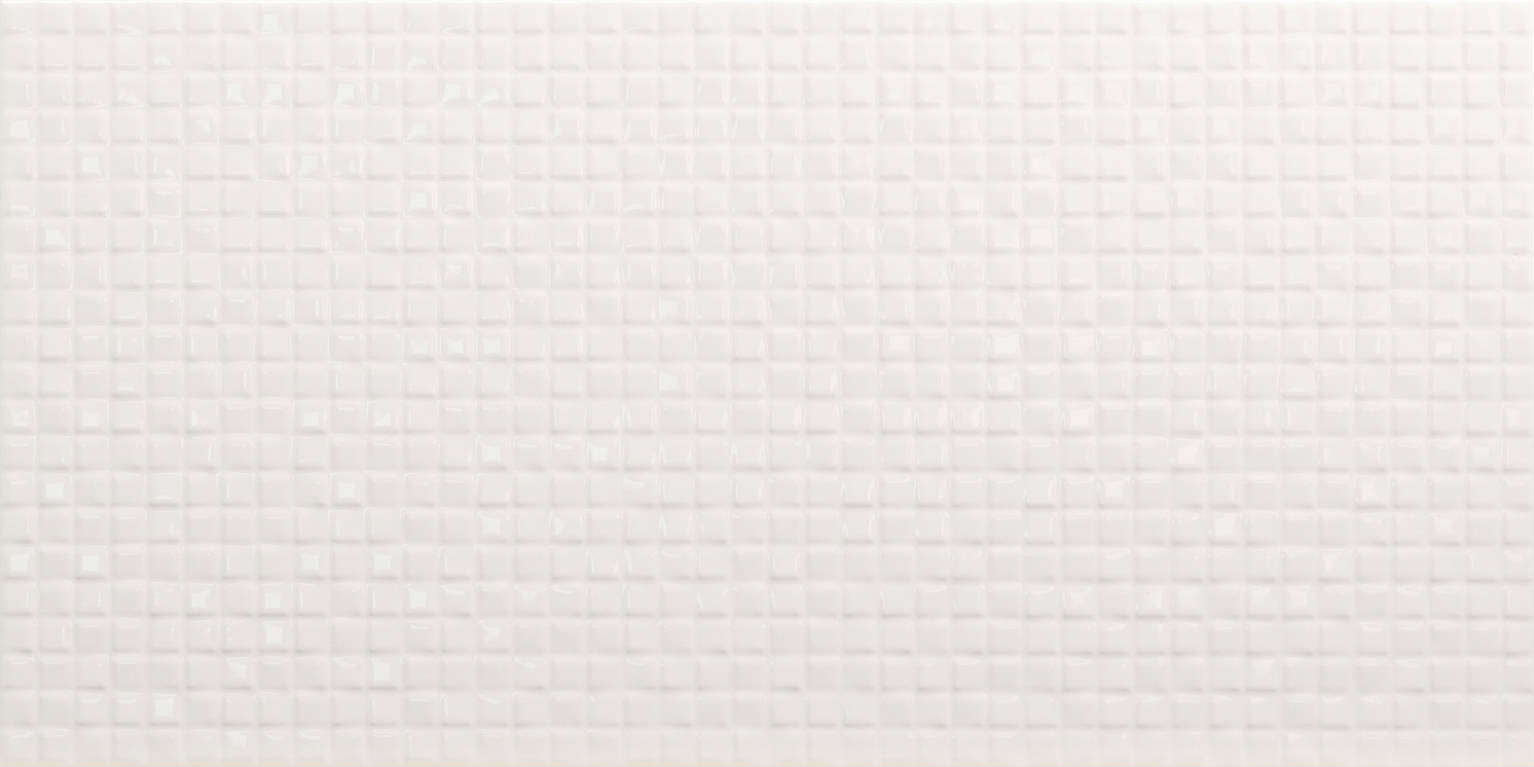 Clear Mosaic Gloss White 25x50 | Newker