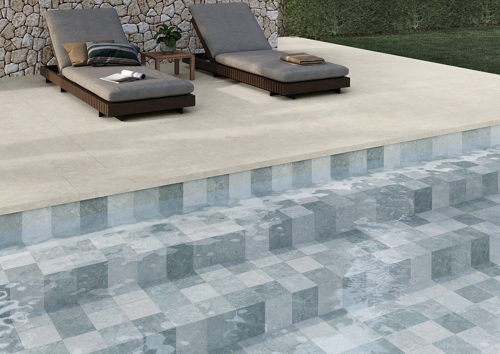 Senda Pool Antilsip Blue 30x61 | Newker
