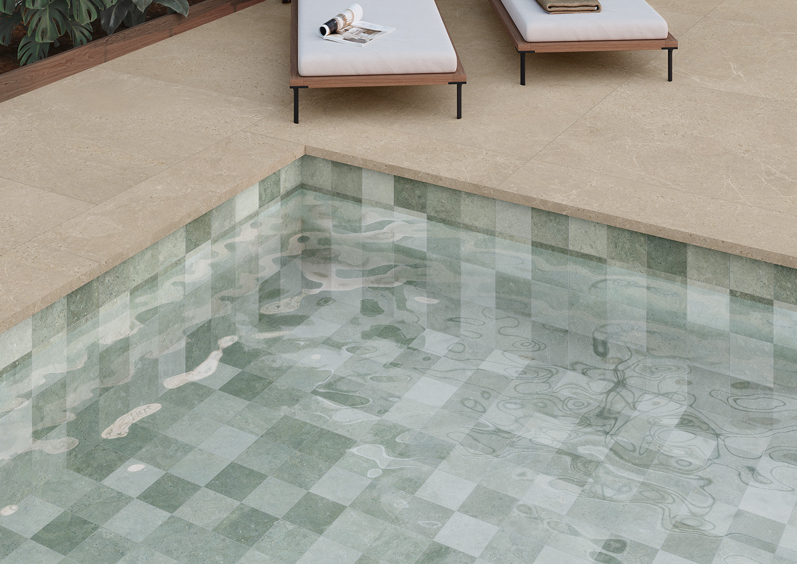 Senda Pool Antilsip Green 30x61 | Newker
